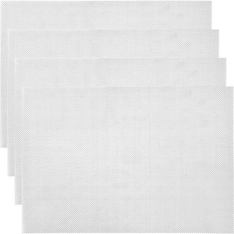 MINKUROW 4 Stück Stahldrahtgeflecht, 30 x 21 cm feines Drahtgeflecht, nagetiersicheres Drahtgeflecht, Maschentuch zur Verhinderung von Mücken, Mäusen, Insekten, ideal für Fenster, Küche und Filter (20