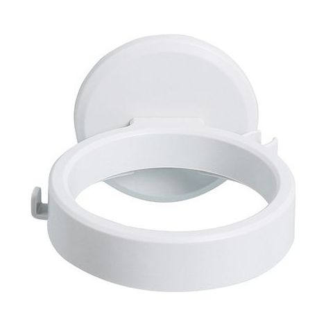 Support pour sèche-cheveux sans perçage, support mural pour sèche-cheveux, support auto-adhésif pour sèche-cheveux, pour salle de bain et toilettes (blanc)