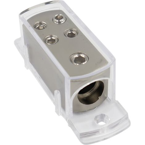 Boîte de répartiteur de Conversion Audio de voiture, connecteur de mise à la terre à 4 voies, ligne 4GA8GA (1/5)