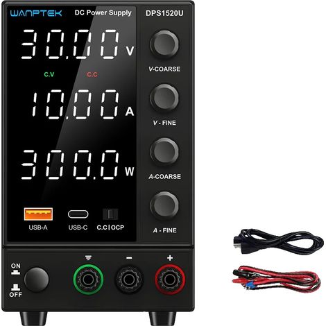 Fuente de alimentación de CC, control de voltaje ajustable, doble voltaje de entrada, DPS3010U 30V 10A (1/2)