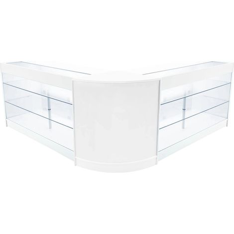Helios LED Shop Counter Set CM60 & 2 x K1500 - White