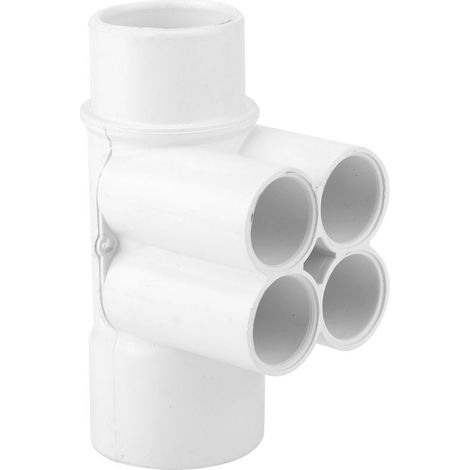 Collecteur de piscine en PVC à 4 ports, 1,5 po 3/4 po, séparateur d'eau, pièces de plomberie pour spa (1/4)
