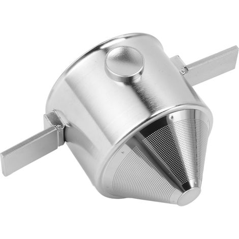 Cafetière portable à filtre manuel en acier inoxydable, filtre à café conique réutilisable, pour la maison, les voyages et le bureau. (1/5)