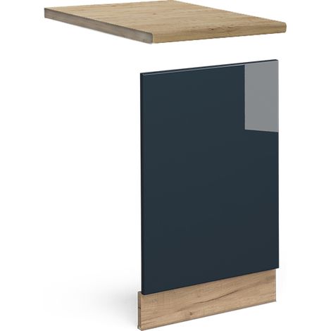 Mobili da cucina  Fame-Line, Blu scuro lucido, 45 cm , PL Rovere, Vicco