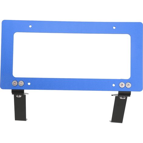 Support de plaque d'immatriculation en alliage d'aluminium pour Tesla Model 3 2017-2022, bleu, kit de montage de remplacement (1/5)