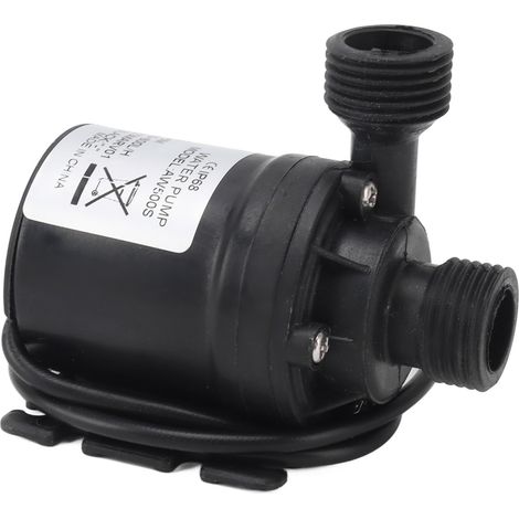 Pompe à eau submersible IP68 étanche, silencieuse et sans fuite, à filetage, 12 V CC, 19 W