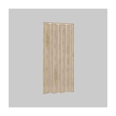 PORTA A SOFFIETTO EFFETTO LEGNO IN RILIEVO cm 84x215h - Col. Palissandro