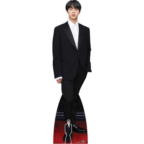 Figurine en carton Jin Bangtan Kim Seok-jin en Chemise blanche - BTS(kpop) -Haut 180cm (1/5)