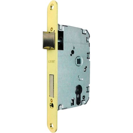 Serrure à mortaiser c/r cre03 60/47 mm laiton