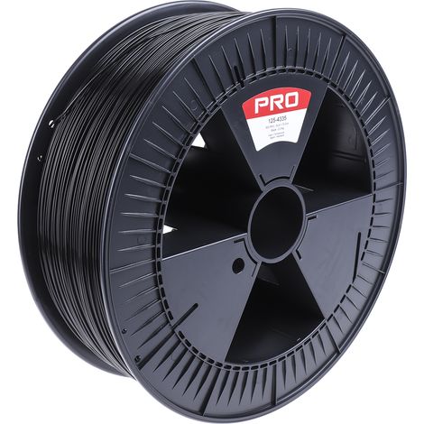 Filament pour imprimante 3D RS PRO, PLA, Ø 1.75mm, Noir, 2.3kg, FDM ( Prix pour 1 )