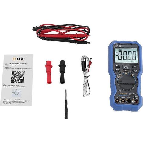 Kit multimètre numérique Bluetooth OW18B avec enregistreur de données et thermomètre (1/4)