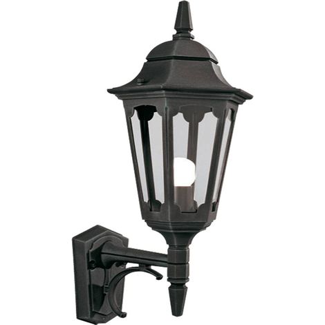 Elstead Parish - Lanterna da parete per esterni 1 luce con luce nera IP44, attacco E27 (1/5)