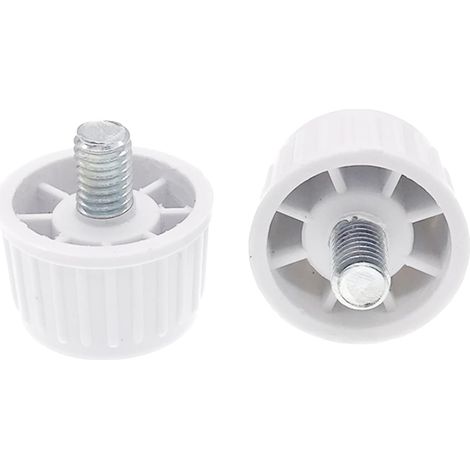 2 Pcs Round Modern PU Mini Fridge Pad Freezer Leveling Foot Stabilizer (6.8mm Screw, Length 10mm, Size 26.4mm x 29mm) (1/4)