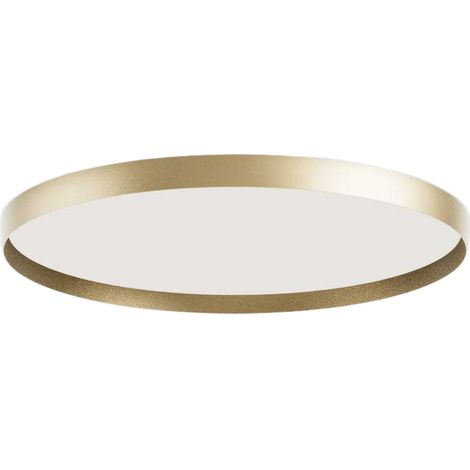 Plafonnier Acelia P/M 40W Led Dimmable Coupe De Phase Double Emission En Aluminium Or Brossé - Gealuce (1/3)