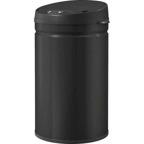 Poubelle à capteur 30L fermeture douce, acier inoxydable sans contact pour cuisine hygiénique