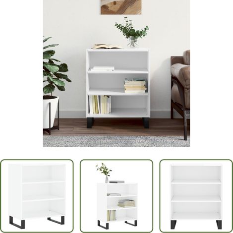 Hochglanz-Weiß - Sideboard Hochglanz-Weiß 57x35x70 cm Holzwerkstoff (1/5)