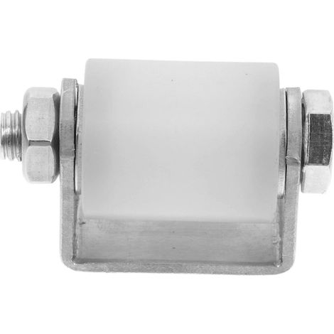 Roulette pour porte coulissante en acier inoxydable avec roulements à billes en nylon, roulement silencieux et boîtier métallique durable (1/5)
