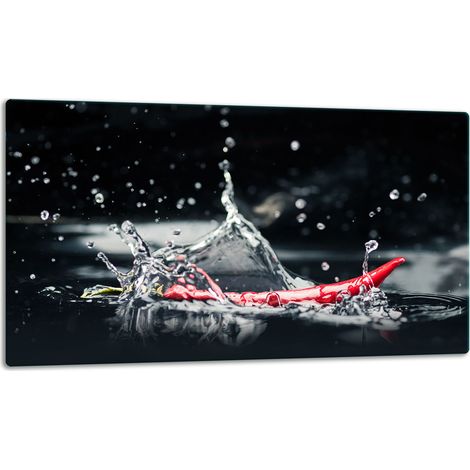 Schneidebrett aus Glas, 52x30 cm, Chili (1/5)