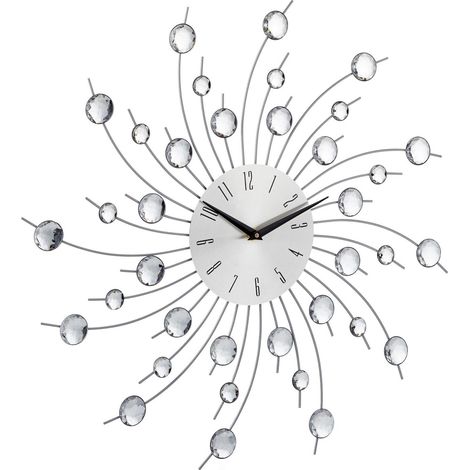 Wanduhr xl mit glitzer 883106