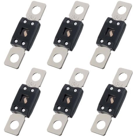 6 Pièces Fusible Voiture, Fusibles Automobiles Plats, Fusibles Gros, courant élévé fusible auto 150A, pour Auto, Bus, Véhicules de Construction, Marine et Mega à Camionnette (150)