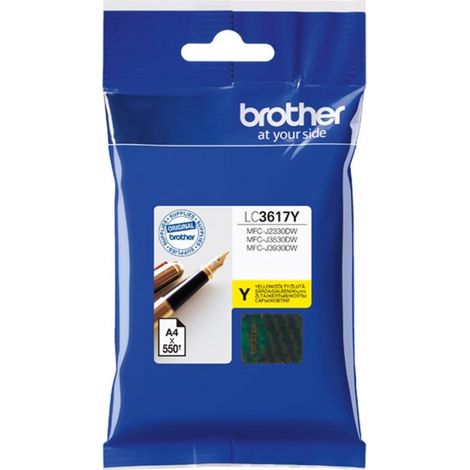 Brother LC-3617Y cartouche d'encre 1 pièce(s) Original Rendement standard Jaune (1/2)