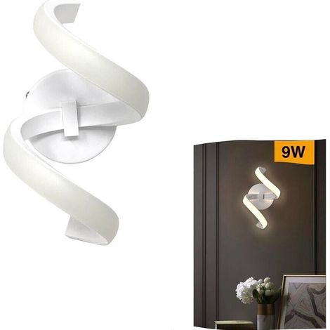 Applique A Spirale Da Parete Interno Led Luce Calda 9 Watt E58-bc (1/2)