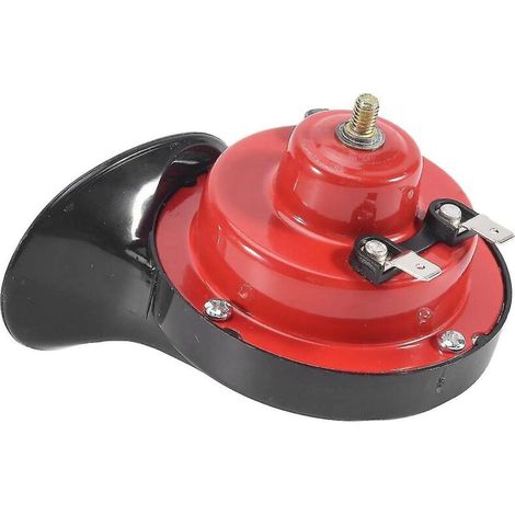Elektrische Universalklaxon mit 300 dB, 12 V, spiralverpackt, wasserdicht nach IP67, leistungsstark für Motorrad, Auto, LKW, Geländewagen und Boot
