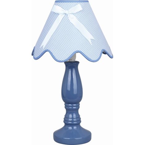 Lampe de table Candellux Lola céramique bleu E14 41cm (1/3)
