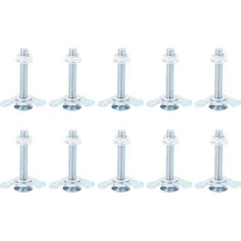 10 pièces L Rail Double cosse fileté écrou raccord zingué Rail raccords arrimage pour Van pick-up 60mm (1/5)