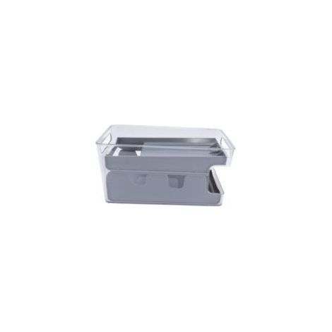 Organisateur de canettes double niveau pour réfrigérateur – Boîte de rangement – Gris (1/5)