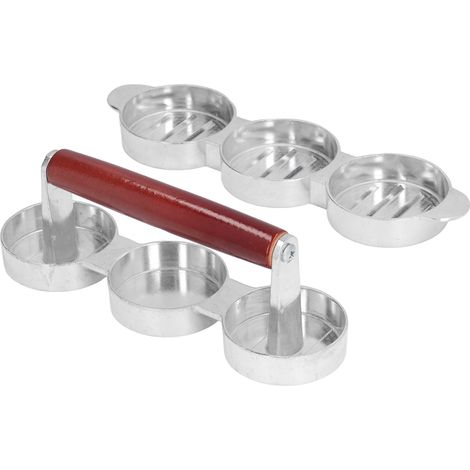 Presse à hamburgers portable - Moule à steak haché pour barbecue, pique-nique et camping (1/5)