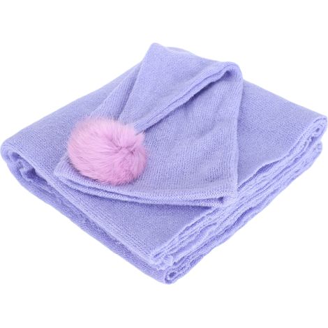 Accessoires photo : sac de couchage, bonnet, couverture pour nouveau-né, lange, vêtements et costumes pour bébé, violet clair (1/5)