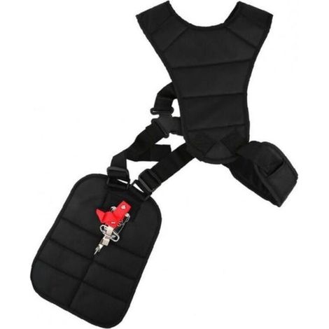 Adjustable nylon harness for lawn mower, comfortable with shoulder strap for strimmer. (1/4)