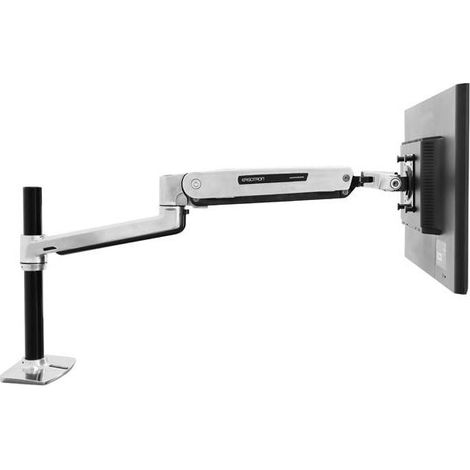 Supporto LCD metallico regolabile per scrivania Ergotron (1/4)