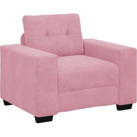 vidaXL Divano Sedia Rosa 60 cm Velluto (1/5)