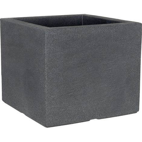 Geli Pflanztopf Kubus 40 x 40 x 34 cm anthrazit Kunststofftöpfe