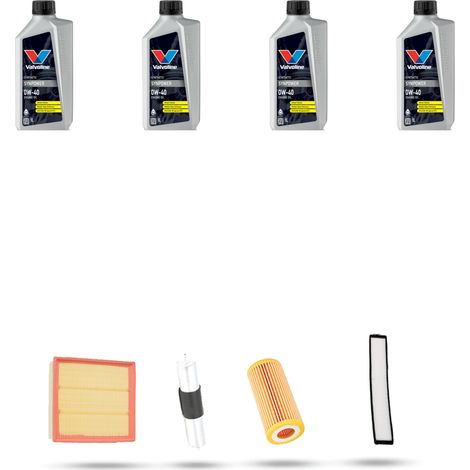 Kit tagliando 4 FILTRI e 4L OLIO compatibile con Bmw serie 3 (E46) 318 i 87kw dal 1998 (1/5)