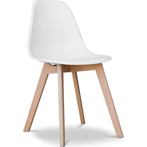 Sedia da pranzo - Stile Scandinavo - Denisse   Bianco