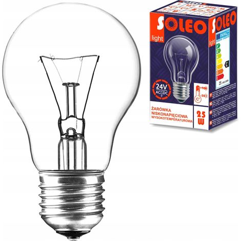 Hochtemperatur-Niedervoltlampe SOLEO 40W A55 E27 24V 580lm (1/4)
