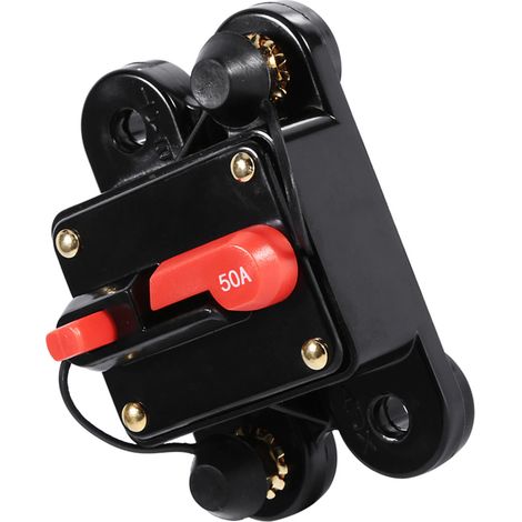 porte-fusible disjoncteur haute tension à réarmement automatique pour protection de l'alimentation audio des voitures et des yachts (50 A) (1/5)