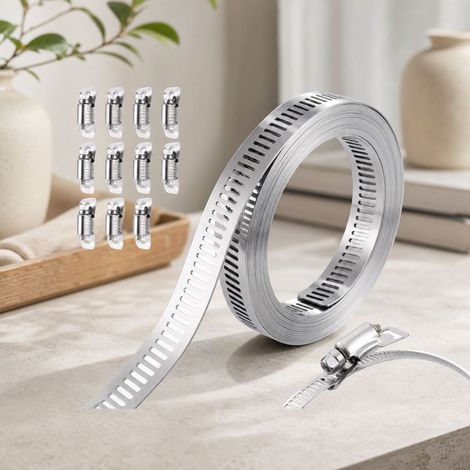 3m Stainless Steel 304 Cable Tie with 12 Carabiners - Waterproof and Durable (1/5)