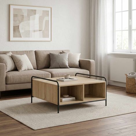 vidaXL Mesa de centro Roble Sonoma 50 x 49 x 41 cm (1/5)