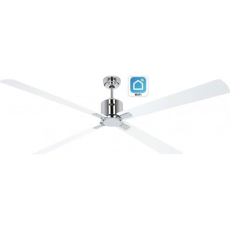 CasaFan ECO NEO III 180cm Ventilateur de plafond 180cm avec WiFi 948409W Blanc / Blanc et Gris clair (1/5)