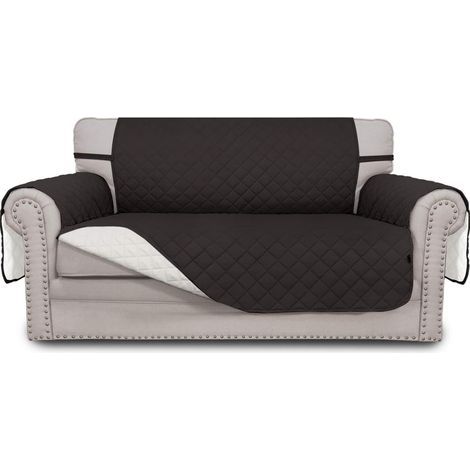 Housse de canapé imperméable en microfibre épaisse – Protection pour animaux et enfants – Sangles élastiques pour maintien – Lavable en machine (1/5)