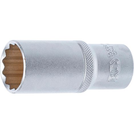 Llave de vaso 12 caras, larga entrada 12,5 mm (1/2") 24 mm (1/3)