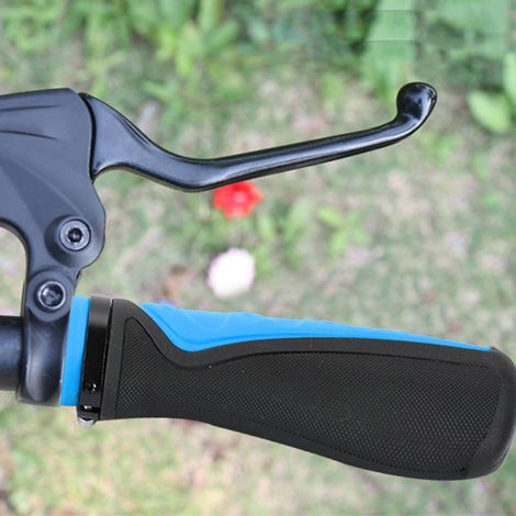 Fahrradlenker-Antirutschgriffe, Lock-On-Mountainbike-Lenkergriffe (blau & schwarz) (1/5)