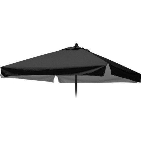 Ersatzschirm für Sonnenschirm 2x2 Plutone Noir mit Volant/Schabracke