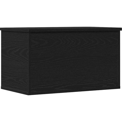 Boîte de Rangement Chêne noir 60 x 35 x 35 cm Bois d'ingénierie