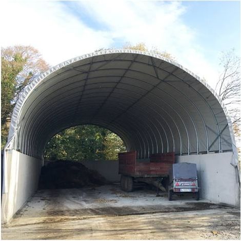 Bâche Camion 640 gr/m² - Gris clair - Long 6 m, Larg 5 m