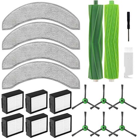 Accessoires pour iRobot Roomba j7+j9+ : brosse latérale principale et chiffon de nettoyage (1/5)